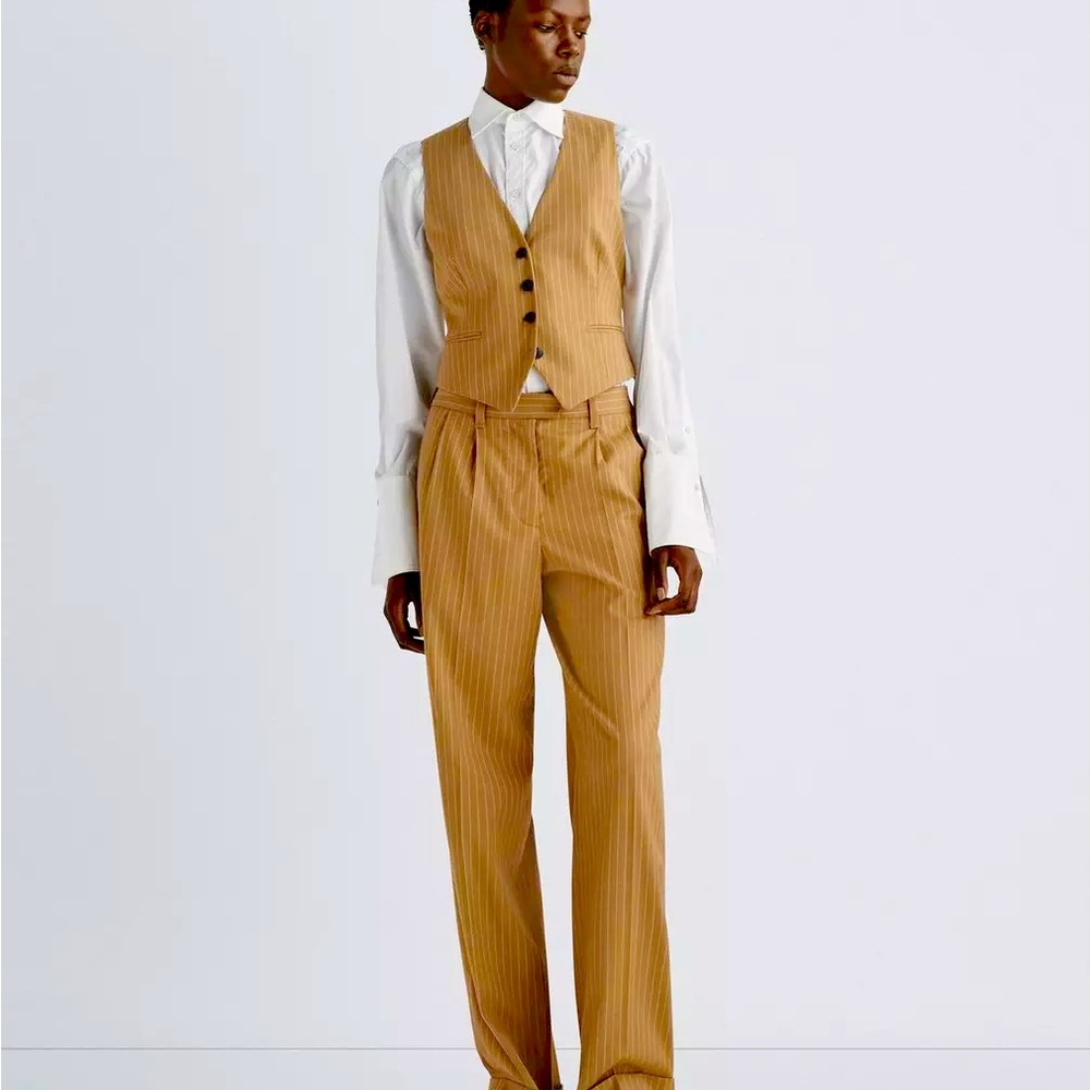 Priya Striped Wool vest